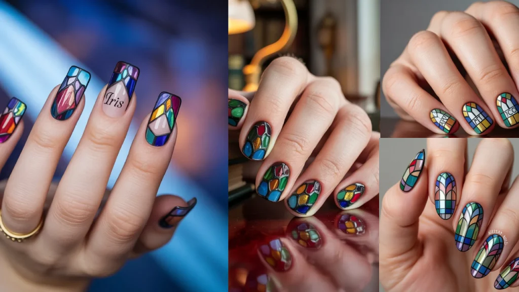 Stained Glass Nail Art: A Bold Trend with Timeless Elegance 9 Stained Glass Nail Art: A Bold Trend with Timeless Elegance