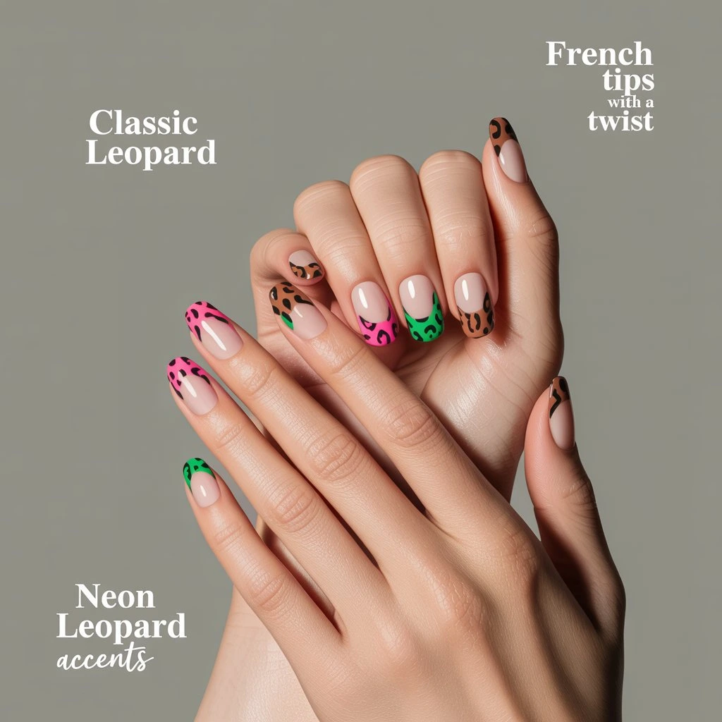 Leopard Print Nail Designs for a Bold and Stylish Look 4 Leopard Print Nail Designs