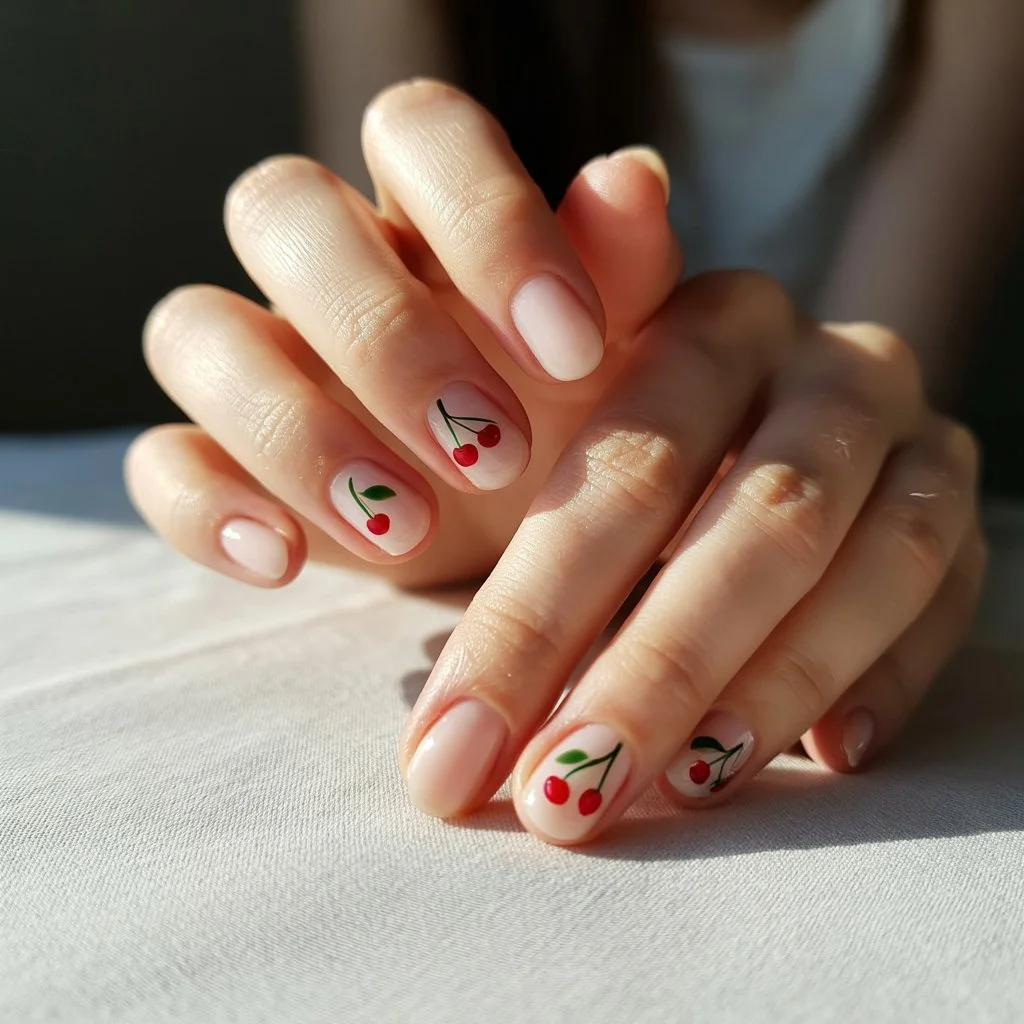 cherry nails