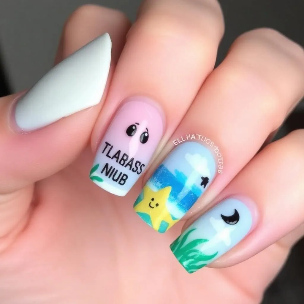 Summer Nails 2025: Almond Nails Ideas 2025 — 25+ Trendy Designs from French Tips to Bright Art 3 Ocean-Inspired Nail Art