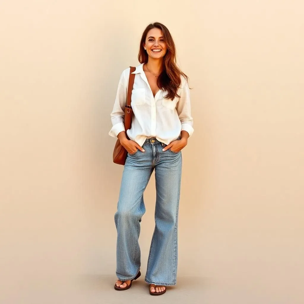 wide leg jeans