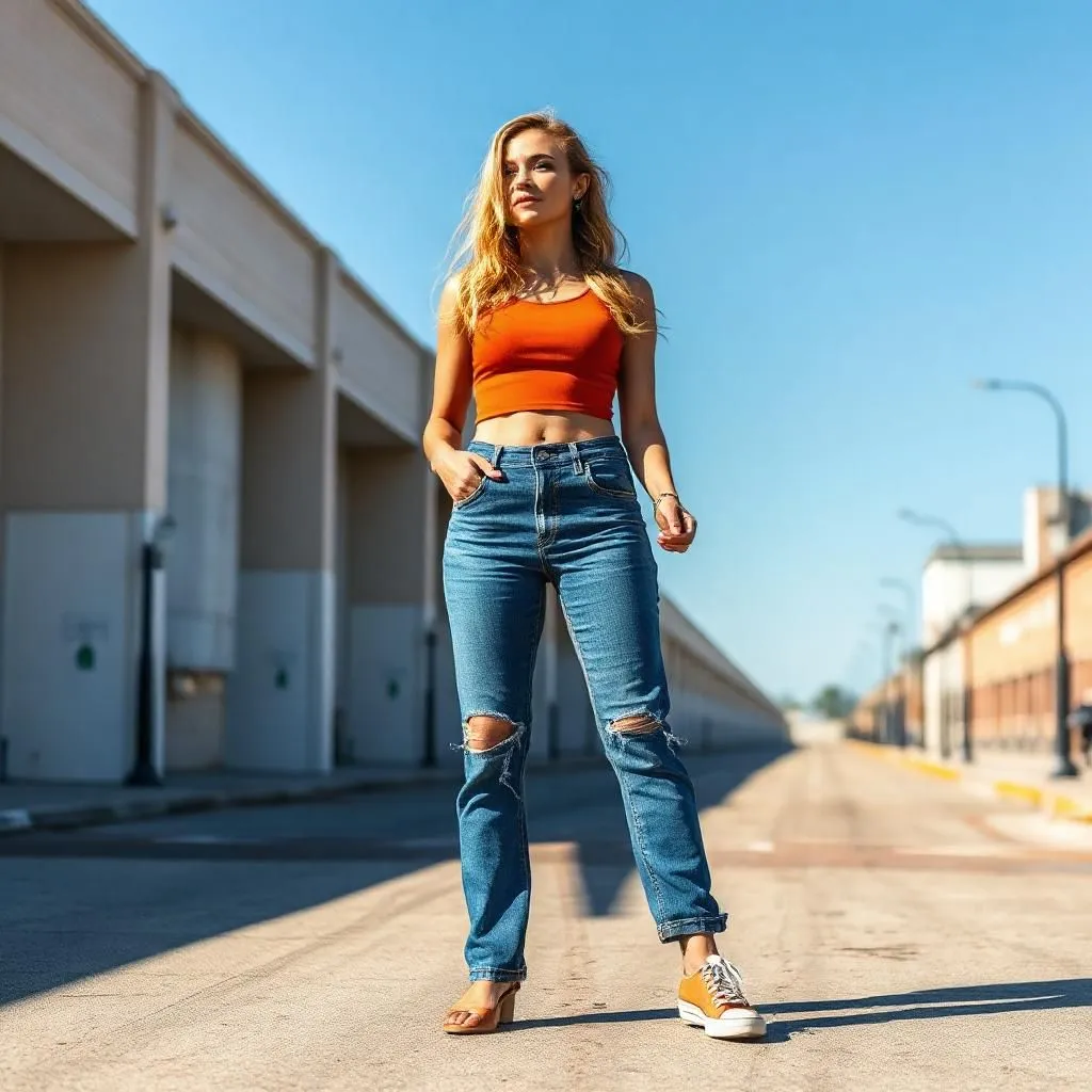 boyfriend jean Summer Jeans Outfits