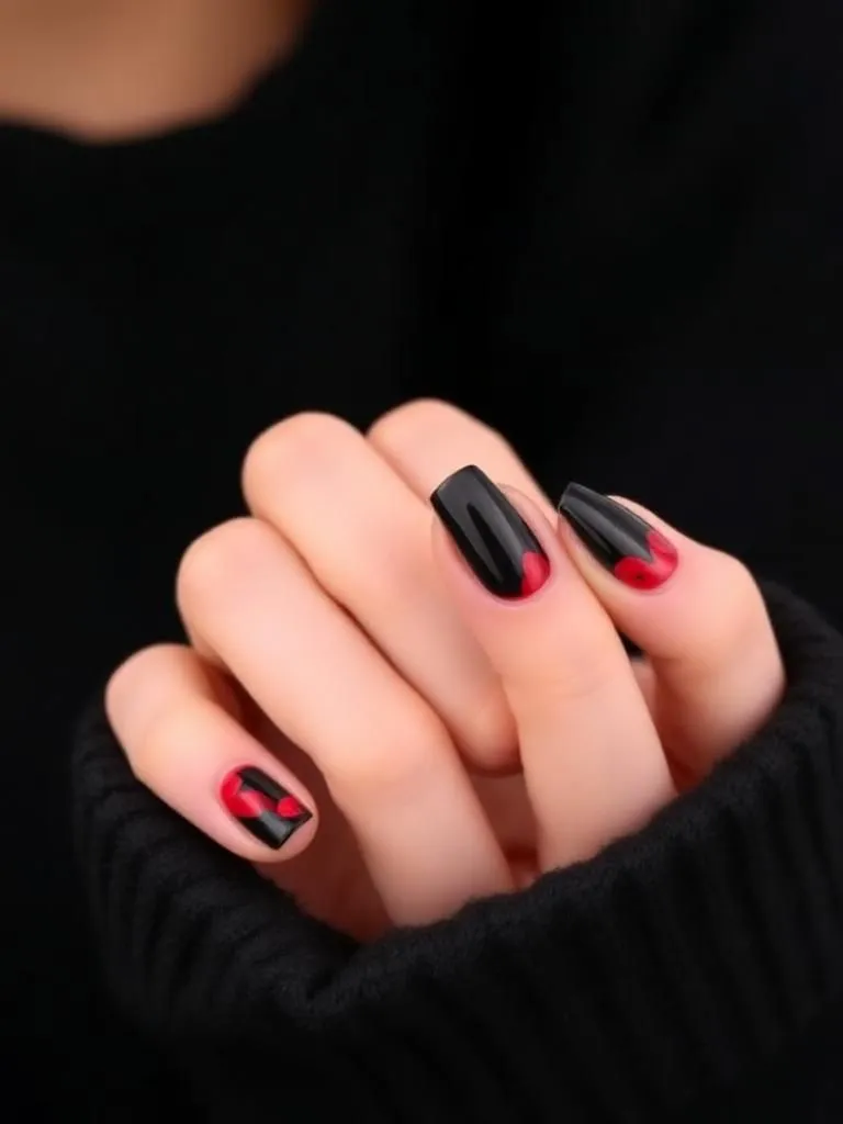 Black Base with Red Cherries