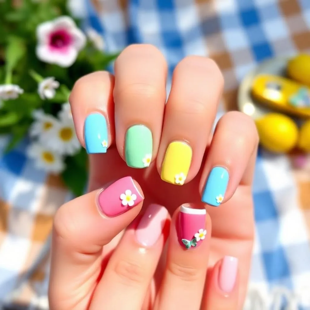 3D Fruit & Floral Accents Summer Nail Color Designs for 2025