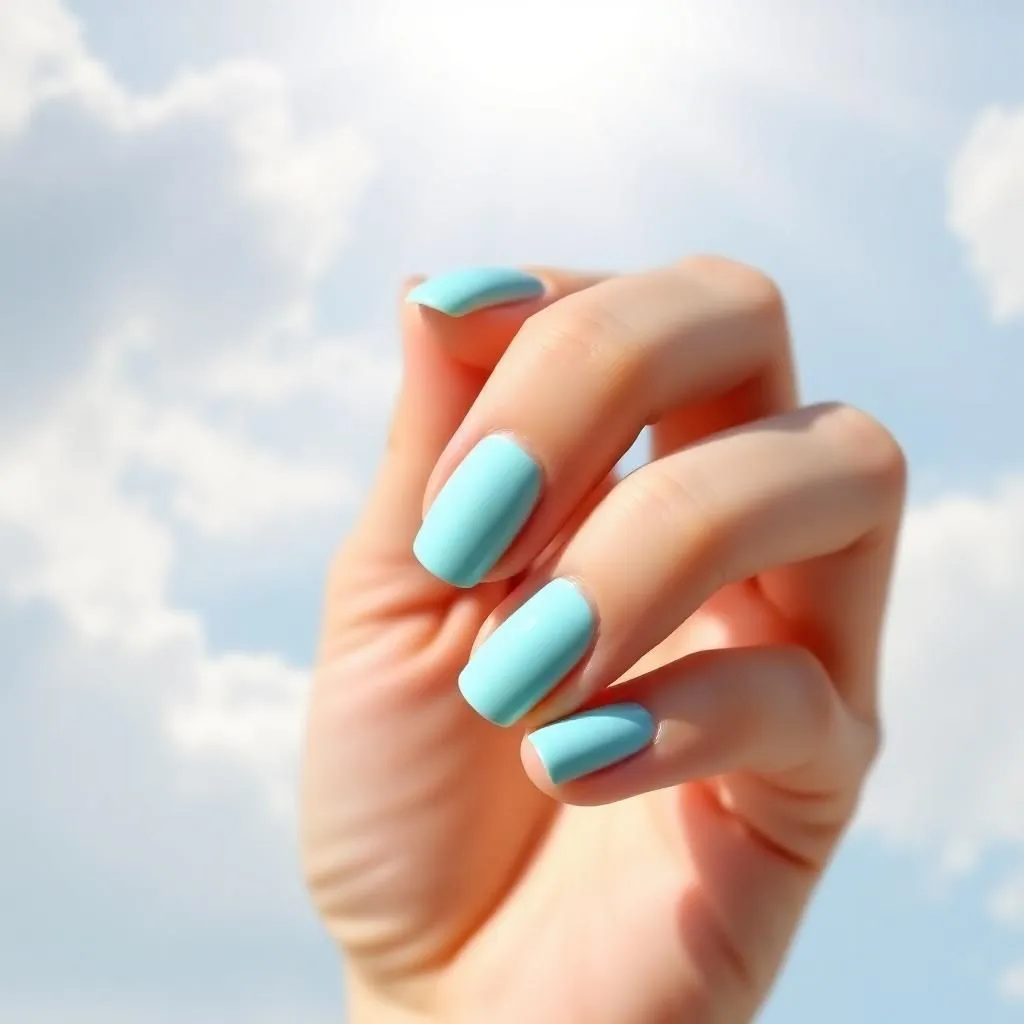 cloud blue Summer Nail Colors You Need to Have