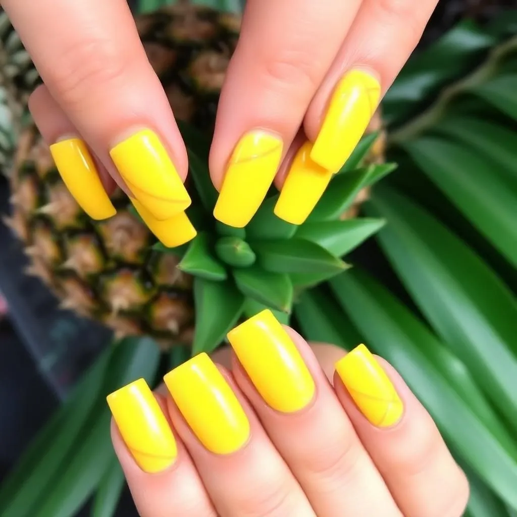 pineapple nails