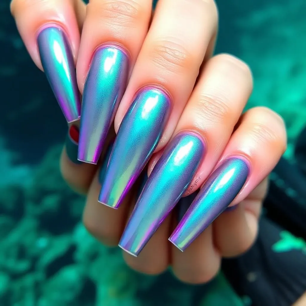 mermaid nails