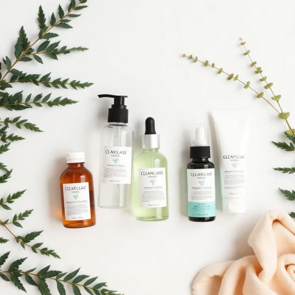 serums and moisturizer