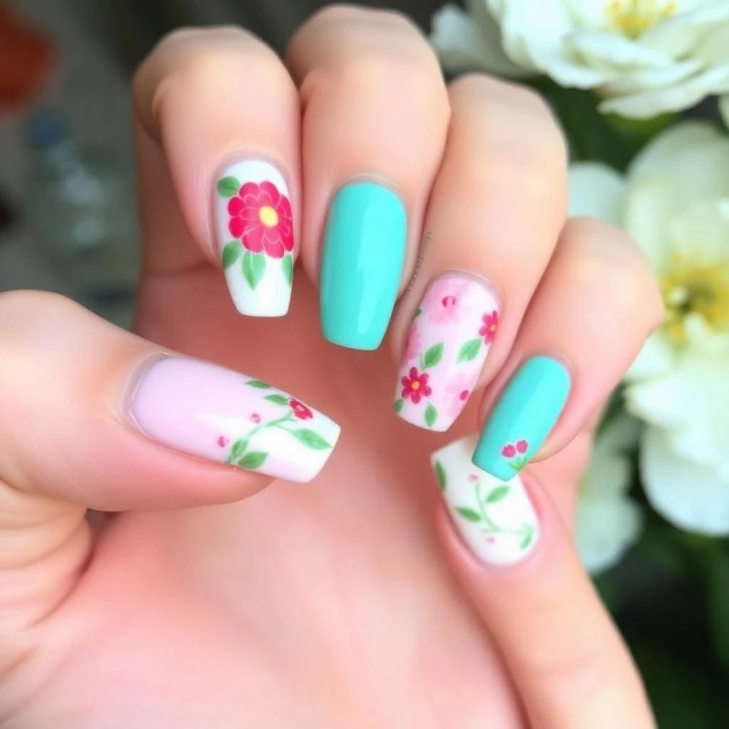 summer French nail designs
