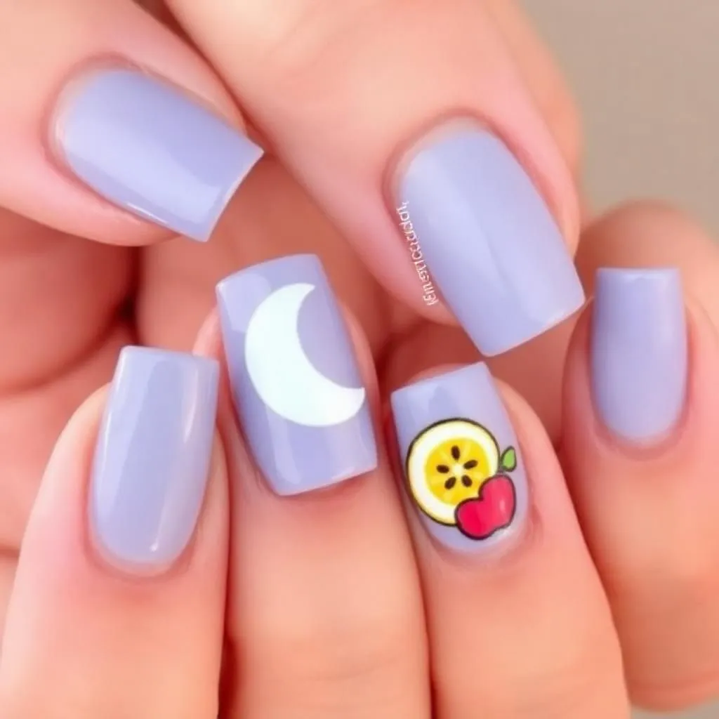 Half Moon Fruit Nails