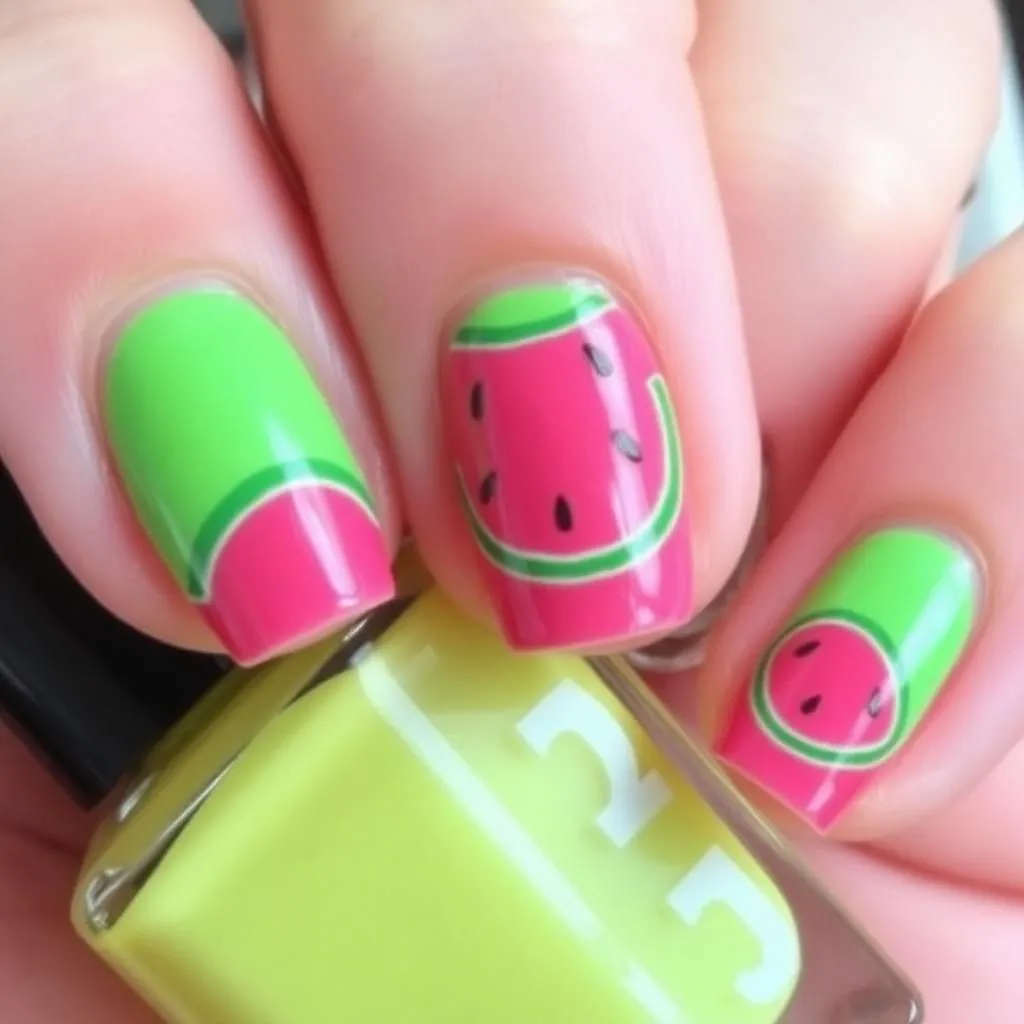 Watermelon Nails