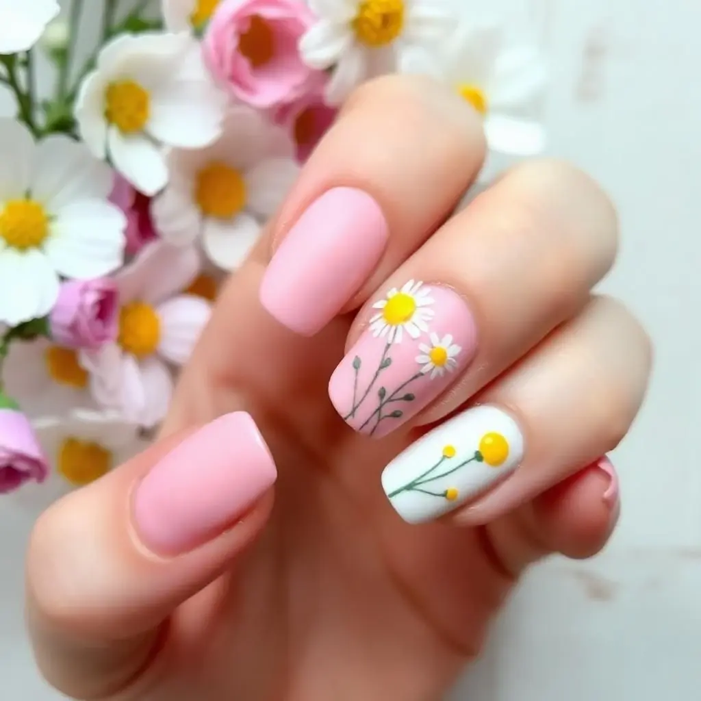 floral nails