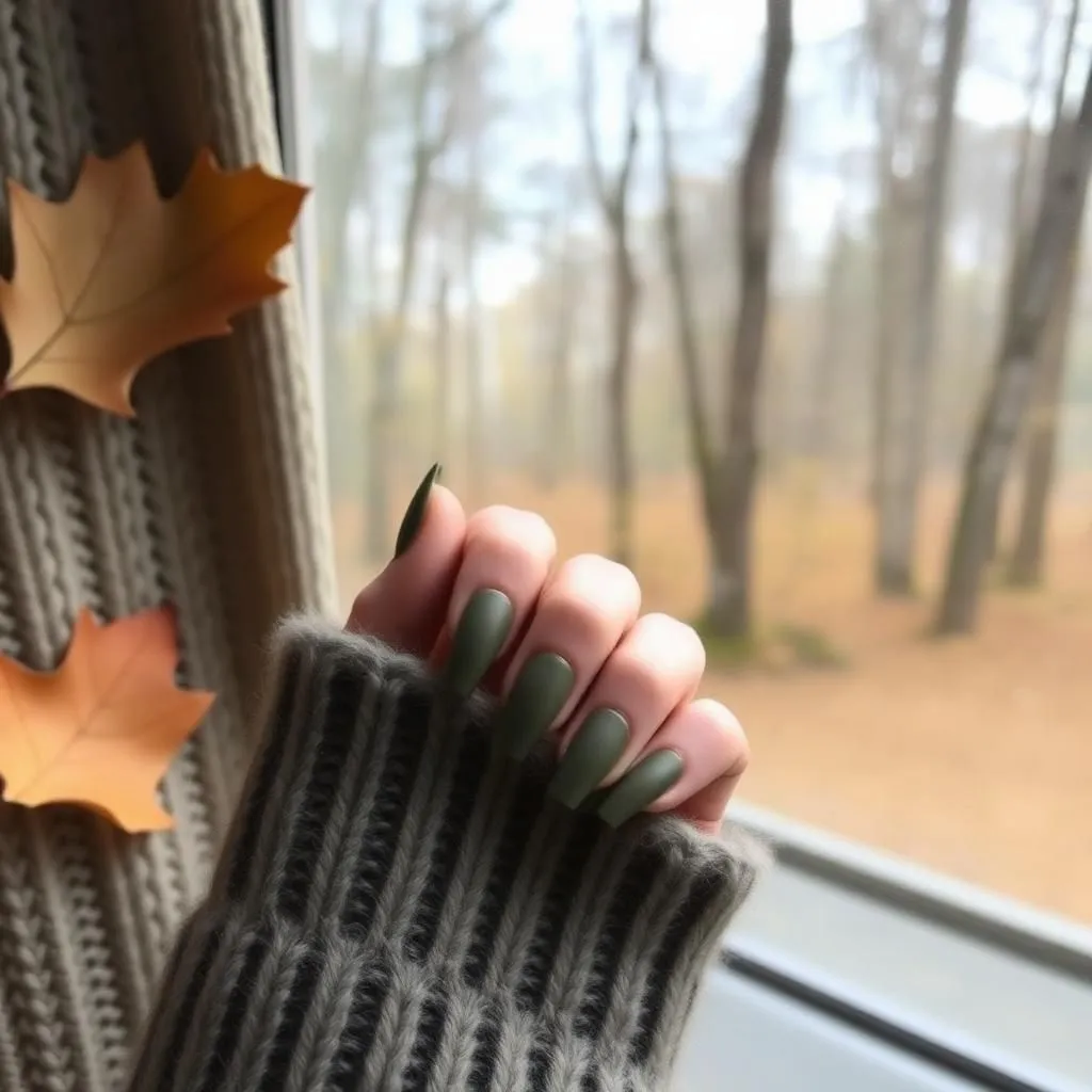 Plaid Accent Nails