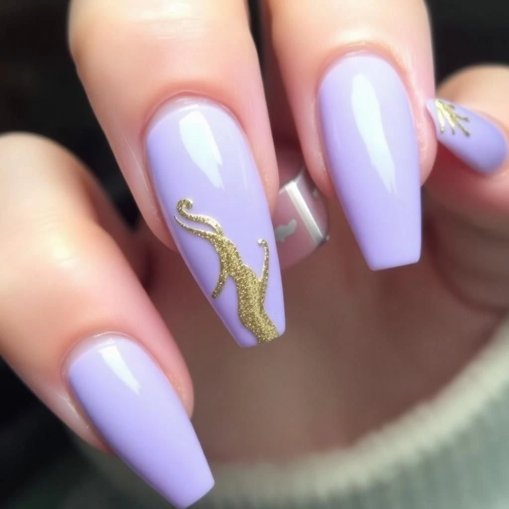 Lavender & Gold Elegance
