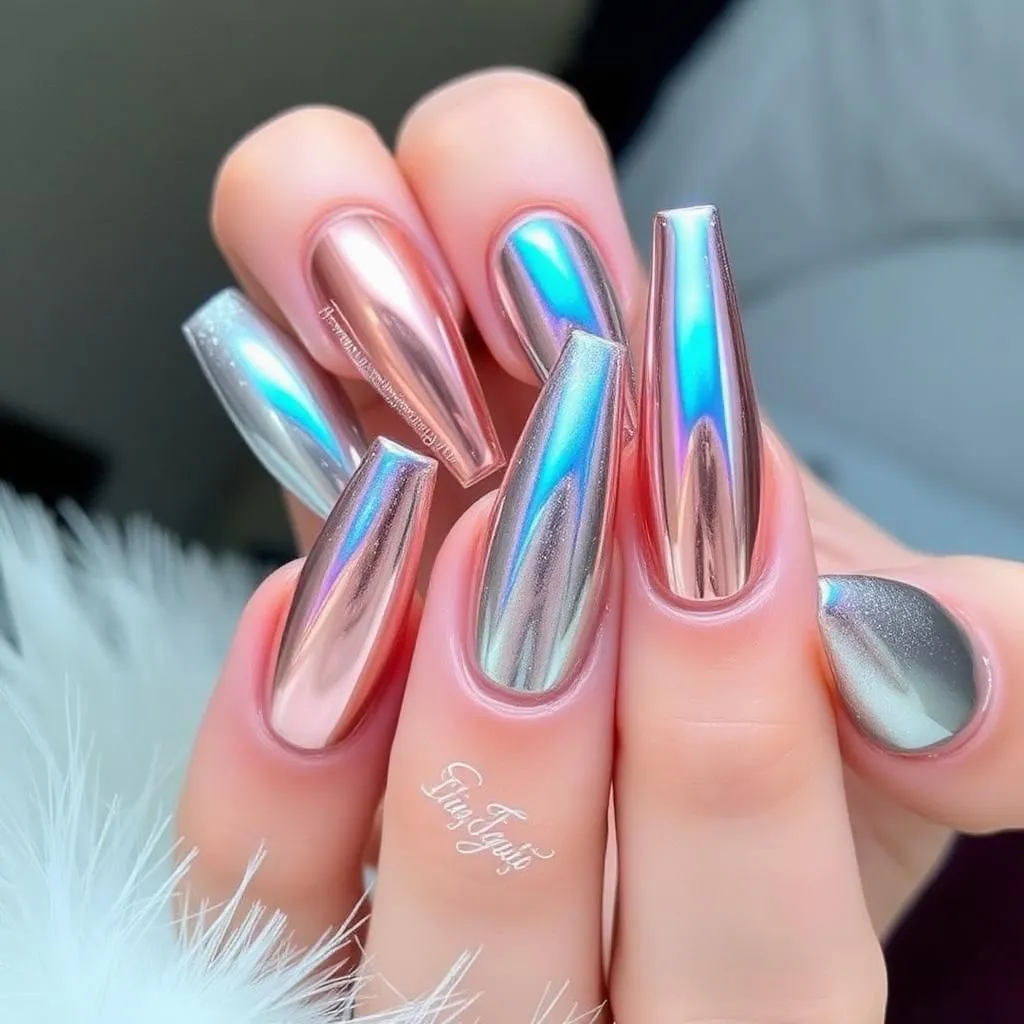 Chrome Mirror Nails