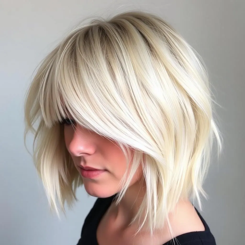 Must-See Shag Haircuts with Bangs for Your Next Salon Visit 9 Shag Bob with Soft Fringe