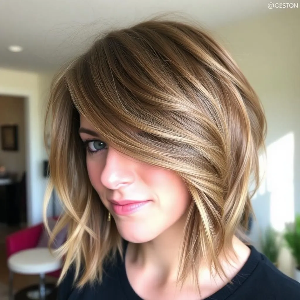 Must-See Shag Haircuts with Bangs for Your Next Salon Visit 10 Layered Shag with Side Bangs