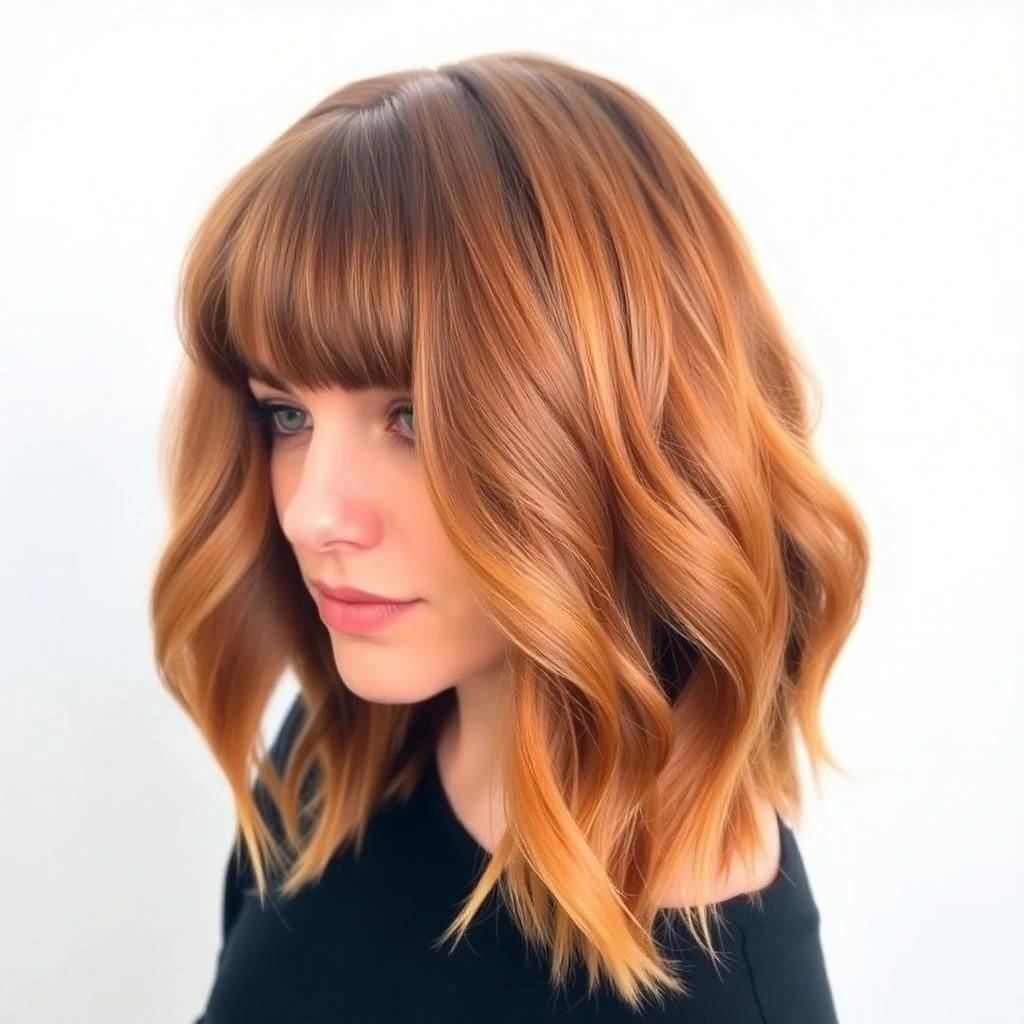 Must-See Shag Haircuts with Bangs for Your Next Salon Visit 19 Layered Shag with Baby Curtain Bangs