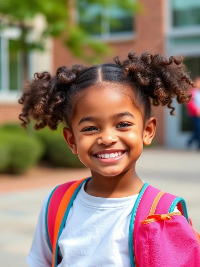 How to Rock Easy Curly Hairstyles for School Every Day (12 Styles) 9 Low Curly Puff