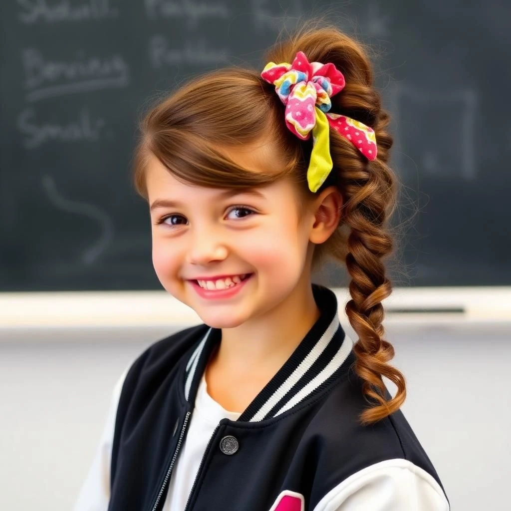 How to Rock Easy Curly Hairstyles for School Every Day (12 Styles) 12 Low Curly Ponytail