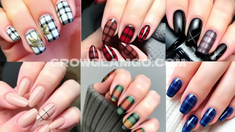 15 Fabulous Fall Plaid Nail Designs You Need to Try 8 15 Fabulous Fall Plaid Nail Designs You Need to Try