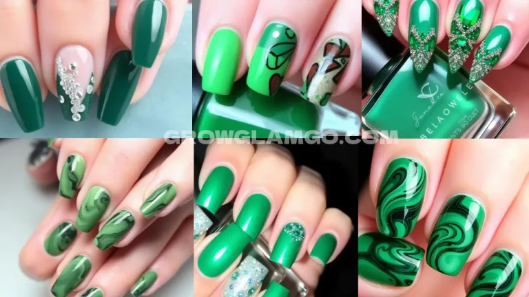 25 Stunning Green Fall Nail Designs to Embrace the Season