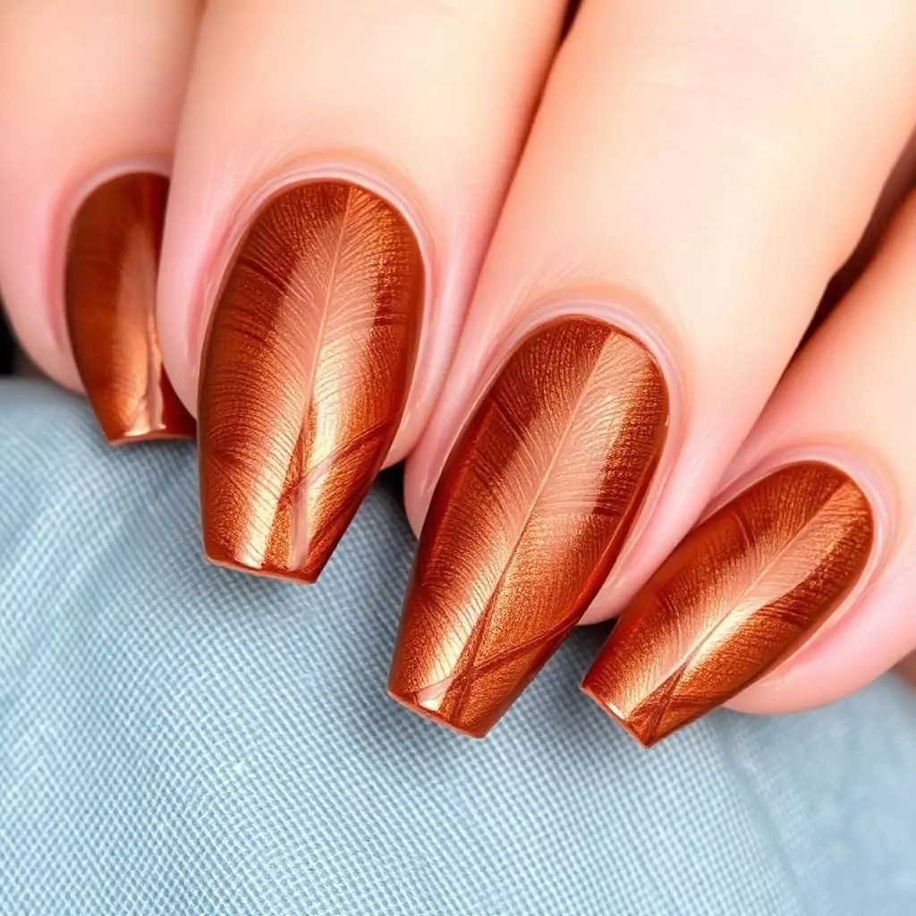 Brown and Copper Leaf Art