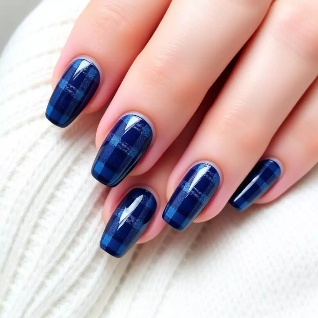 Navy Blue Plaid