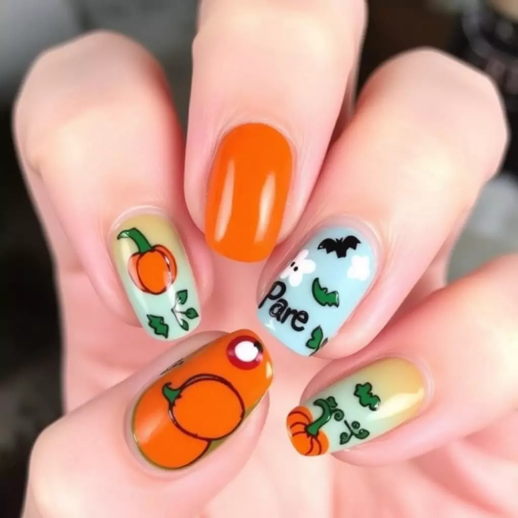 Pumpkin Patch Nails