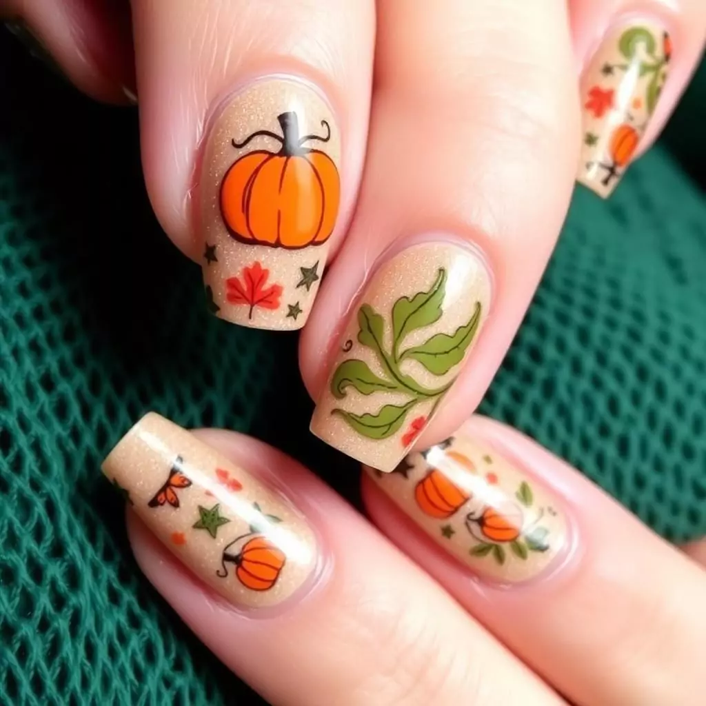 Pumpkin and Leaf Combo
