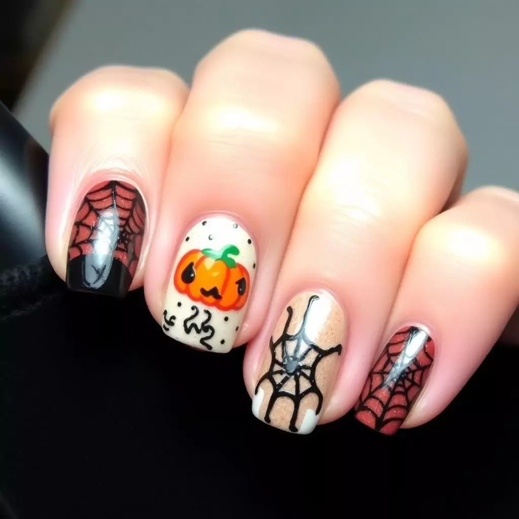 Pumpkin and Spiderweb Mix