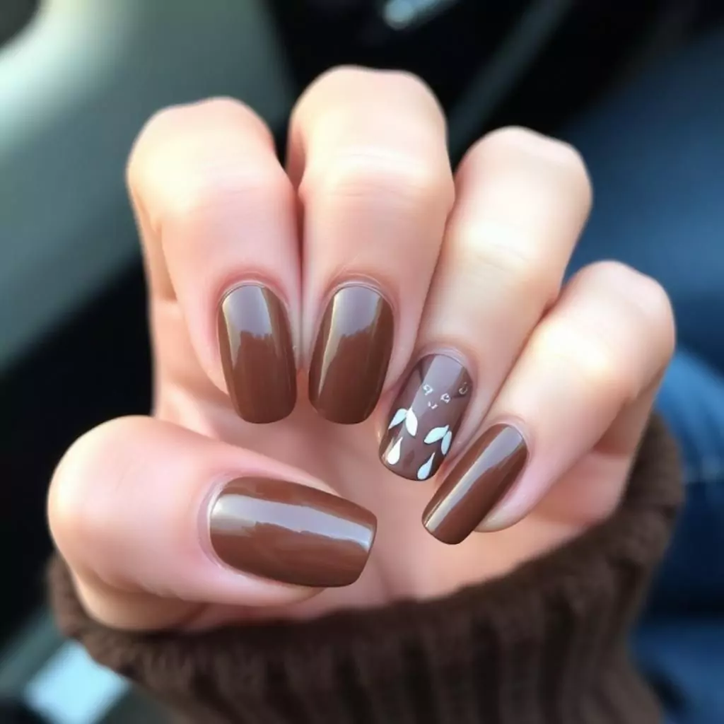 Chocolate Brown Nails