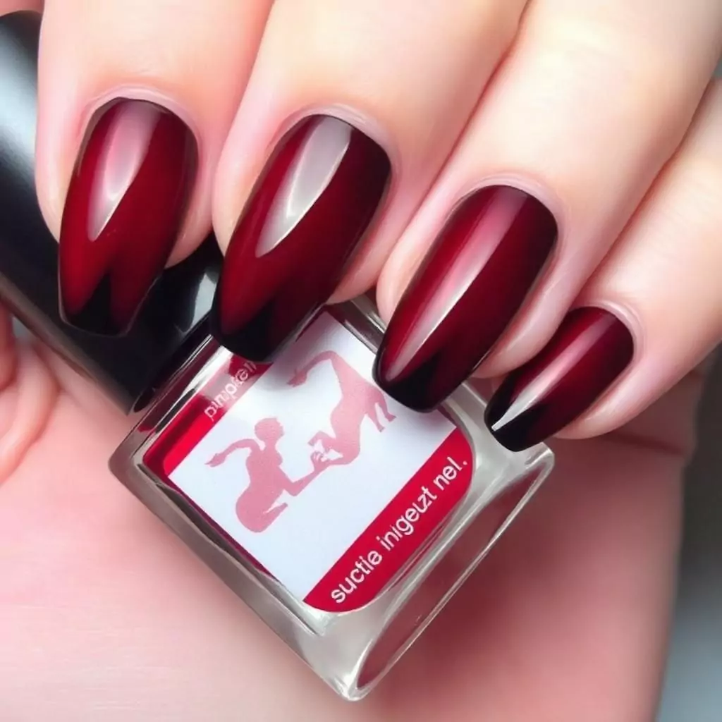 15 Stunning Scorpio Nails Designs You’ll Love 4 Red and Black Gradient