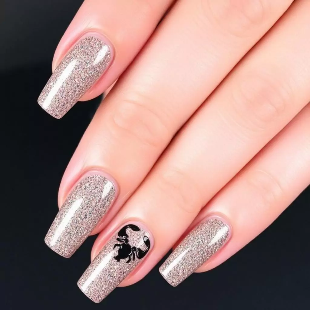 15 Stunning Scorpio Nails Designs You’ll Love 10 Scorpio Season Glitter Nails